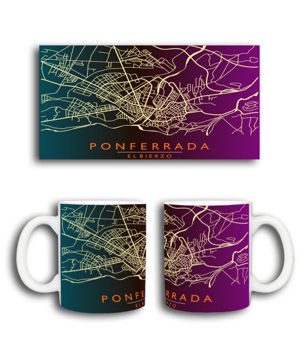taza MAPA PONFERRADA